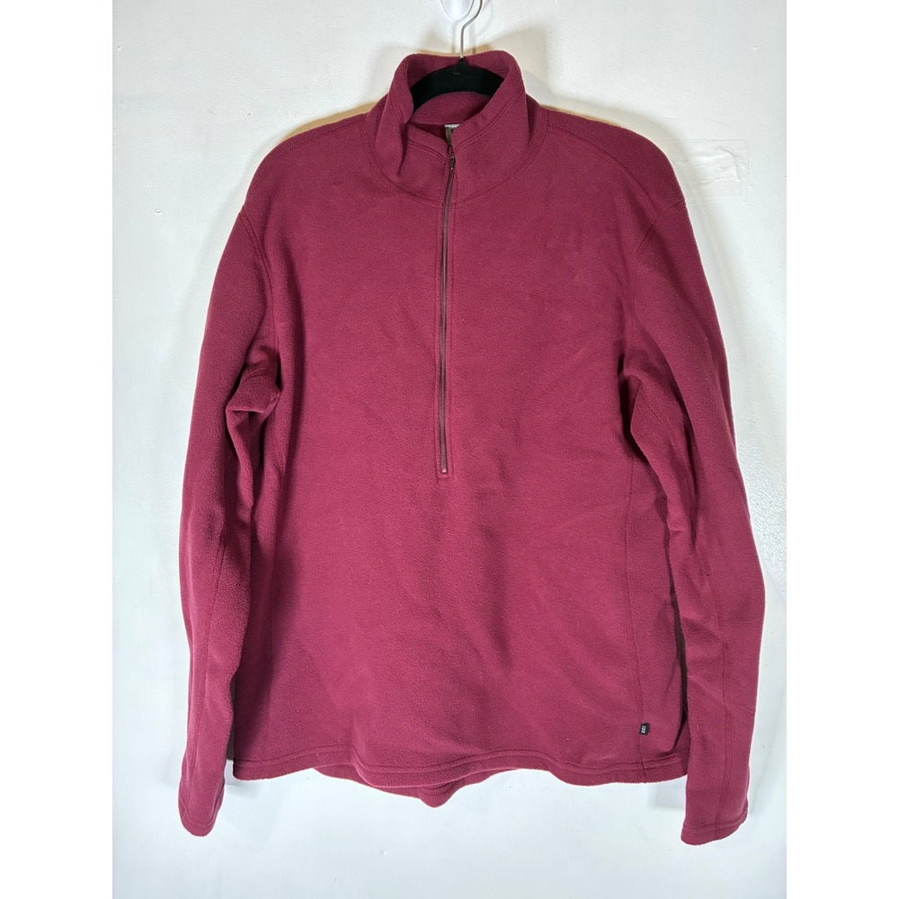 REI Women's XL Burgundy Quarter‎ Zip Fleece Pullover Jacket Cozy Outdoor Hiking